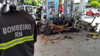 Explosão provocada por conversão clandestina de veículo para GLP em Natal, no Rio Grande do Norte (12/07/2020)