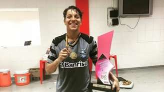 Carol Aquino foi campeã gaúcha de 2018 (Foto: Divulgação/Grêmio)