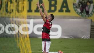 Thiago Maia marcou o primeiro gol com a camisa do Fla justamente contra o Cuiabá (Foto: Alexandre Vidal/Flamengo)