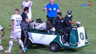 Chay sofreu entrada dura durante o jogo e saiu chorando (Foto: Vítor SIlva/Botafogo)