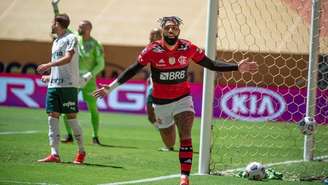 Gabigol marcou sobre o Palmeiras na decisão da Supercopa (Alexandre Vidal/Flamengo)