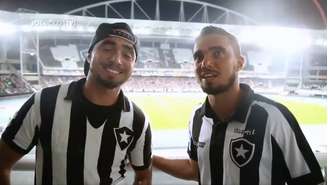 Irmãos nunca esconderam a paixão pelo Botafogo (Reprodução/Botafogo TV)
