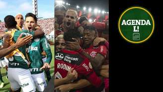 Montagem Lance!
Fotos: Cesar Greco /Palmeiras; Alexandre Vidal/Flamengo