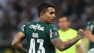 Dudu foi poupado, ma acompanhou a partida do Palmeiras. Foto: Cesar Greco