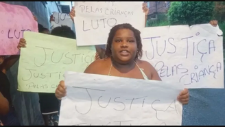 Moradores protestaram contra a ação da PM no Morro da Torre 