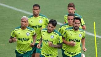 Palmeiras fez um treino físico na tarde desta segunda-feira, na Academia de Futebol (Foto: Cesar Greco/Palmeiras)