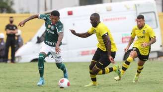 Verdão saiu atrás no placar, mas conseguiu o empate com gol de pênalti (Foto: Cesar Greco/Palmeiras)