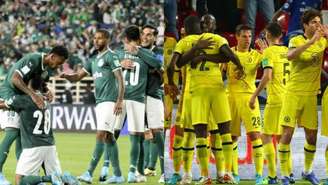 Palmeiras e Chelsea se enfrentarão pela primeira vez na história (Fotos: Karim Sahib/AFP e Giuseppe Cacace/AFP)