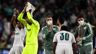 Jogadores do Verdão agradecem a torcida após derrota para o Chelsea (Foto: Fabio Menotti/Palmeiras)