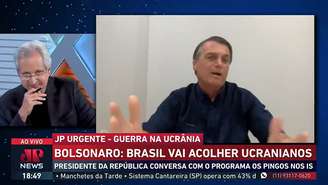 Augusto Nunes e Bolsonaro na Jovem Pan News