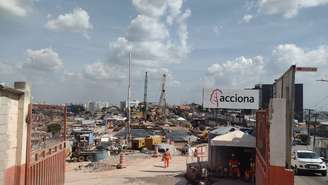 Canteiro de obras da futura estação Brasilândia, na zona norte da cidade @Herley Feliciano/Arquivo Pessoal