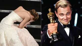 Jennifer Lawrence e Leonardo DiCaprio são algumas estrelas que estrelaram memes da premiação