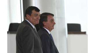 Paulo Sergio Nogueira, ministro da Defesa, com o presidente Jair Bolsonaro