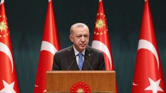 O presidente turco Erdogan se posicionou contra a entrada dos dois países escandinavos