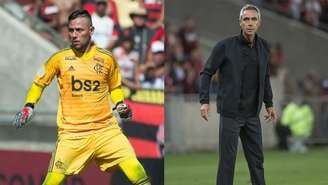 Diego Alves e Paulo Sousa estão em centro de polêmica no Flamengo (Foto: Divulgação/Flamengo)