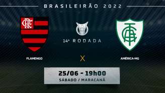 Flamengo e América-MG brigam para sair da parte debaixo da tabela (Montagem LANCE!)