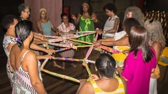 Foto de uma ação do Instituto Omolará Brasil.