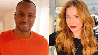 Thiaguinho manda beijo para fernanda souza