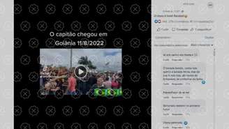 Vídeo gravado em Pernambuco em 2021 com a alegação enganosa de que foi registrado em Goiânia