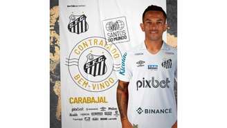 Gabriel Carabajal é o novo reforço do Santos (Foto: Divulgação / Santos FC)