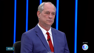 Ciro Gomes (PDT) durante entrevista ao Jornal Nacional, da TV Globo, nesta terça-feira, 23