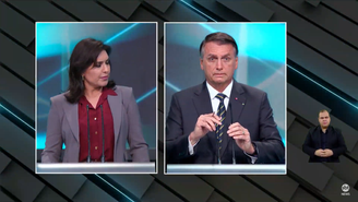 Simone Tebet (MDB) e Jair Bolsonaro (PL)