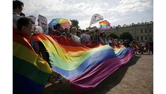 Evento LGBT em São Petersburgo 