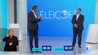 Candidatos ao governo de São Paulo debatem na TV Globo