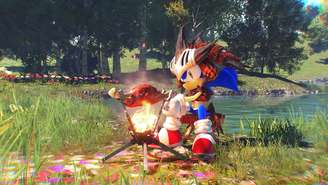 DLC de Sonic Frontiers traz itens e minigame inspirados em Monster Hunter