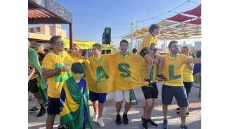 Festa da torcida brasileira no Catar