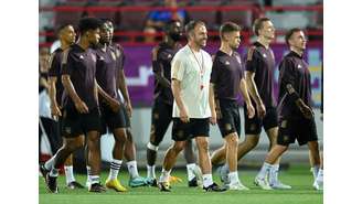 Treino da Alemanha na Copa do Mundo