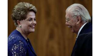 Ex-presidentes Dilma Rousseff e José Sarney participam da cerimônia de diplomação do presidente eleito Luiz Inácio Lula da Silva (PT) 