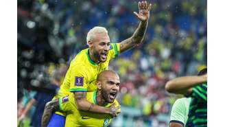 Neymar e Daniel Alves na Copa 2022