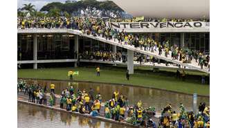 Atos antidemocráticos em Brasília