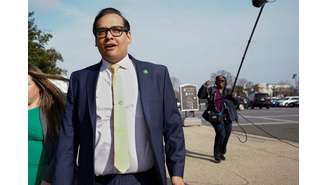 Deputado norte-americano George Santos em Washington 12/01/2023 