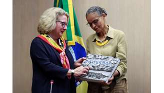 Marina Silva encontra Svenja Schulze em Brasília 