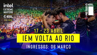 Rio de Janeiro receberá torneio internacional de CS:GO em abril