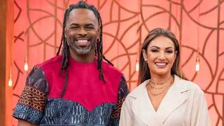 Manoel Soares e Patrícia Poeta no 'Encontro'