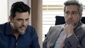 Moretti e Stenio em 'Travessia'. Reprodução/Globo