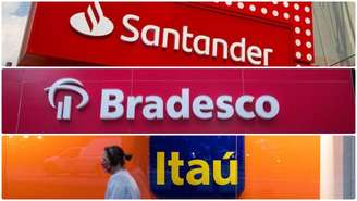 Santander, Bradesco e Itaú