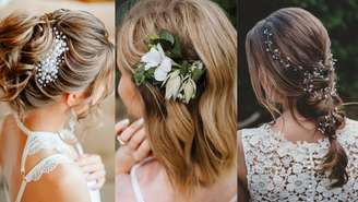 Os penteados de casamento podem variar de acordo com o lugar da festa -