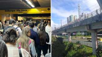 Apagão Nacional afeta operação de metrô; passageiros andam pelos trilhos