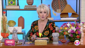 Ana Maria Braga aparece de cabelo novo na edição desta segunda-feira (04), do Mais Você