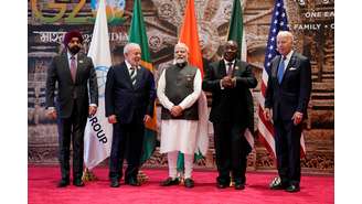 Lula posou com líderes durante encontro do G20