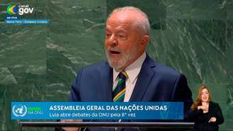 O presidente Lula, em seu discurso na ONU, cobrou mais empenho dos países ricos no combate à fome Crédito