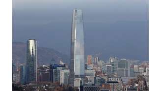 Vista panorâmica de Santiago, Chile