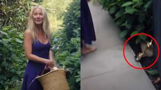 Gwyneth Paltrow mostra que a estatueta do seu Oscar serve de "peso de porta" no seu jardim