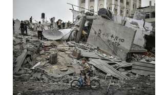 Ataque de Israel à Faixa de Gaza, nesta segunda-feira, 9, em resposta à ofensiva palestina de sábado, 7