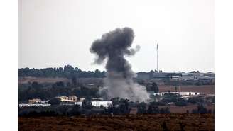 Foguete disparado de Gaza cai perto de Sdetot, no sul de Israel 09/10/2023 