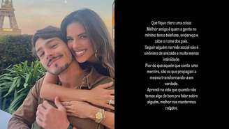 Mariana Rios faz postagem em rede social após ser acusada de engatar um relacionamento com o ex de sua melhor amiga